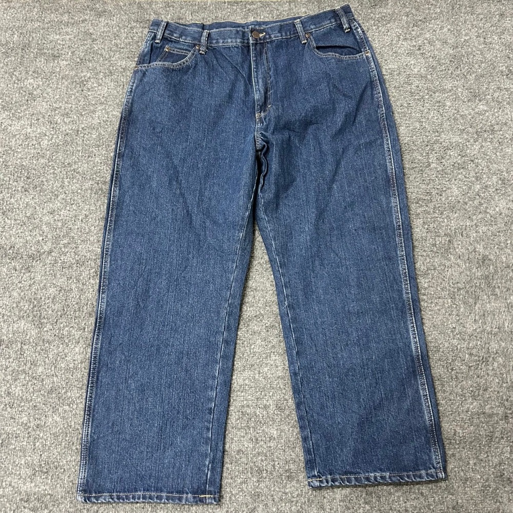 Dickies Jeans Mens Size 38x30 Blue Relaxed Straight Leg Cotton Denim Workwear